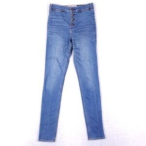 Abercrombie & Fitch Super Skinny High Rise Jeans 4R Blue